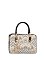 Ethnic Motifs Embroidered Top Handle Satchel