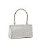 Rhinestone Top Handle Clutch