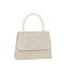 Glitter Pearl Top Handle Clutch