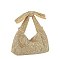 Rhinestone Bow Slouchy Purse