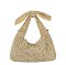 Rhinestone Bow Slouchy Purse