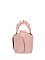 Ruched Top Handle Bucket Bag