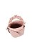 Ruched Top Handle Bucket Bag