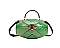 Crocodile Print Egg-Shaped Crossbody Satchel Bag