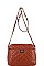 STITCHED CROSSBODY BAG WITH LINKED CHAIN