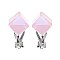 Fashionable Aqua Stylish Crystal Cube Earrings SLGS2