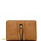 GS308-LP Zipper Accent Rear Compartment Medium Bi-fold Wallet