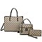 Teddy Bear Monogram 3-in-1 Satchel Set