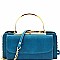 Metal Handle Accent Wallet Compartment Cross Body MH-GY128