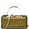Metal Handle Accent Wallet Compartment Cross Body MH-GY128