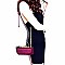 Metal Handle Accent Wallet Compartment Cross Body MH-GY128