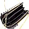 Metal Handle Accent Wallet Compartment Cross Body MH-GY128