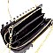 MZF-MB128 Metal Handle Wallet Compartment Cross Body Clutch
