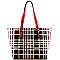 Patent Classic Print Shopper Tote