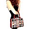 GZ6954-L Checker Plaid Print Patent Rhinestone Jewel-Top Frame Satchel