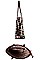 3 IN 1 GLOSSY PLAID CHECK SHOPPER CROSSBODY AND WALLET SET