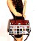 CHECKERED PATENT PADLOCK SATCHEL WALLET SET