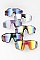 Pack of 12 Oversize Graffiti SPORT WRAP Shield Cycling SUNGLASSES