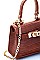 CHIC CROC DESIGN MINI CROSSBODY BAG