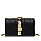 Buckel Accented Jelly Medium Shoulder Bag