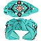 ADORABLE VINTAGE WESTERN AZTEC TOP KNOTTED HEADBAND