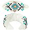 ADORABLE VINTAGE WESTERN AZTEC TOP KNOTTED HEADBAND