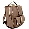 H170517-31-LP Dream Control Stud Accent 2 Way Boxy Backpack with Stud Strap