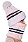 PACK OF 12 STYLISH ASSORTED COLOR FUR LINED BEANIE AND NECK WARMER SET