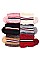 PACK OF 12 STYLISH ASSORTED COLOR FUR LINED BEANIE AND NECK WARMER SET