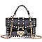 Transparent Studded Chain Strap Clear Jelly Shoulder Messenger Bag