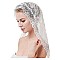 Lace Veil Mantilla Cathedral Head Covering with Bobby Pins