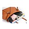 3 IN 1 SMOOTH STYLISH TOTE CROSSBODY PURSE SET