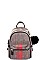 TRENDY STRIPED CHECK POMPOM FASHION BACKPACK JY-H-882330