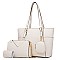 3 IN 1 SMOOTH STYLISH TOTE CROSSBODY PURSE SET