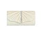 Rhinestone Pleated Satin Clutch