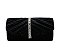 Rhinestone Pleated Satin Clutch