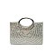 Rhinestone Round Handle Clutch