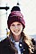 CC CABLE KNIT POM BEANIE
