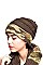 CC KNIT CAMOUFLAGE CUFF BEANIE
