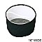 Black Collapsible Fabric Hat Bag With Clear Vinyl Top And Handle