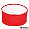 RED Collapsible Fabric Hat Bag With Clear Vinyl Top And Handle