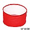 RED Collapsible Fabric Hat Bag With Clear Vinyl Top And Handle