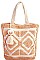 STYLISH FABRIC WOVEN AND TASSEL TOTE BAG