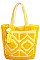 STYLISH FABRIC WOVEN AND TASSEL TOTE BAG