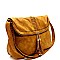 Tassel Woven Accent Large Fold-Over Messenger Hobo