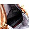 Tassel Woven Accent Large Fold-Over Messenger Hobo