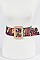 Fashion Plus Size Graffiti Waist Belt
