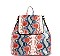 FASHION SNAKE PRINT BACKPACK