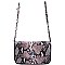 COLORFUL SNAKE SKIN CROSS BODY BAG