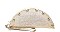 TRENDY SHINING SHELL TACO SHAPED HAND CLUTCH